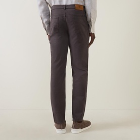 Garment-Dyed Slim Leg Jeans