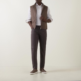 Garment-Dyed Slim Leg Jeans