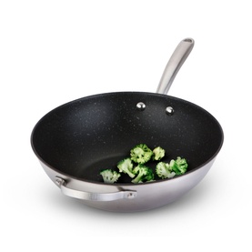 Scratch-Guard Stainless Steel Stirfry Wok 29cm
