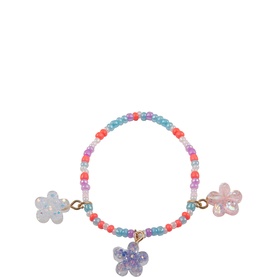 Boutique Shimmer Flower Bracelet