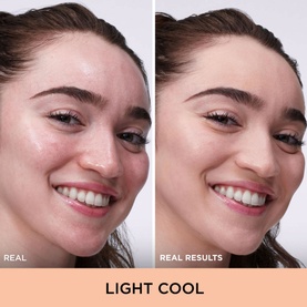 IT COSMETICS Your Skin But Better CC+ Natural Matte SPF 40 in Light Cool &mdash; before and after skin comparison on model