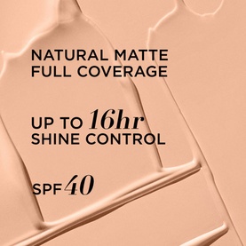 IT COSMETICS Your Skin But Better CC+ Natural Matte SPF 40 in Light Cool, swatched texture showing full coverage finish, 16hr shine control