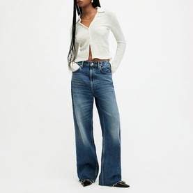 Connie Open-Collar Blouse
