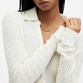Connie Open-Collar Blouse