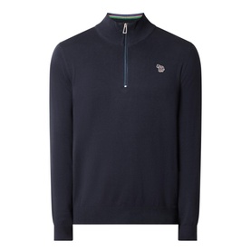 Half-Zip Zebra Logo Sweatshirt