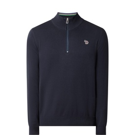 Half-Zip Zebra Logo Sweatshirt