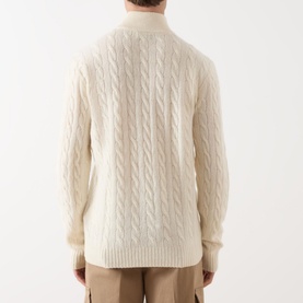 Cable Knit Half-Zip Sweater