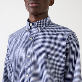 Gingham Poplin Casual Shirt