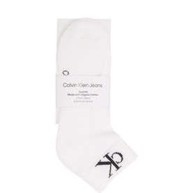 Two-Pack Quarter Monogram Socks