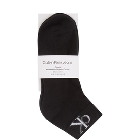 Two-Pack Quarter Monogram Socks