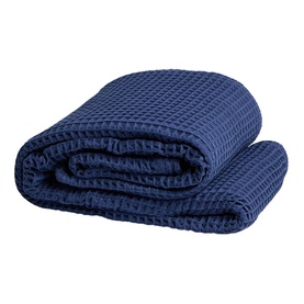 Blue Honeycomb Throw