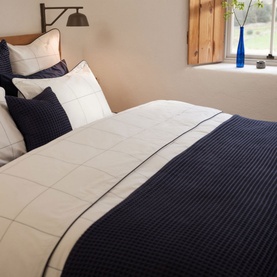 Blue Honeycomb Throw