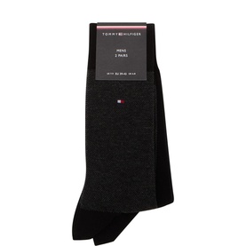 Birdseye Logo Socks Two-Pack