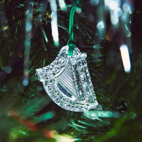 Crystal Harp Tree Decoration