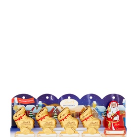 Five-Pack Milk Chocolate Santa Sleigh Set 50g