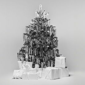 Mini Crystal Snowflake Tree Decoration
