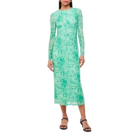 Brushwork Printed Dress