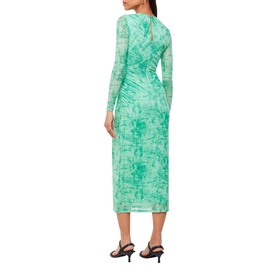 Brushwork Printed Dress