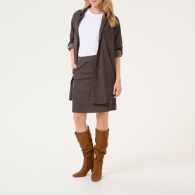 Vera Corduroy Mid-Rise Skirt