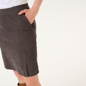 Vera Corduroy Mid-Rise Skirt