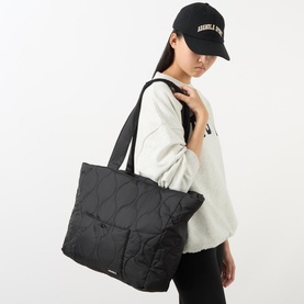 Quilted Nylon Tote Bag