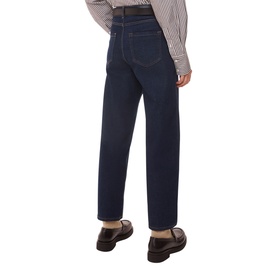 Stretch High-Rise Barrel Straight-Leg Jeans