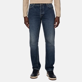 Stretch Straight-Leg Jeans