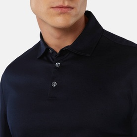 Logo Long-Sleeved Polo Shirt