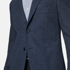 Micro Structure Single-Breasted Jacket