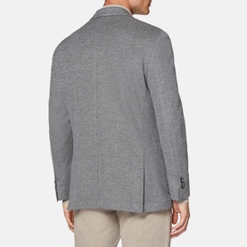 Micro Structure Single-Breasted Jacket