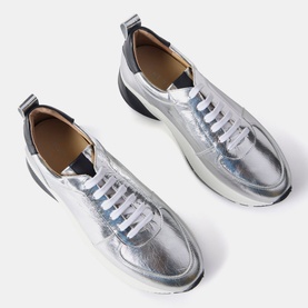 Metallic Low-Top Trainers