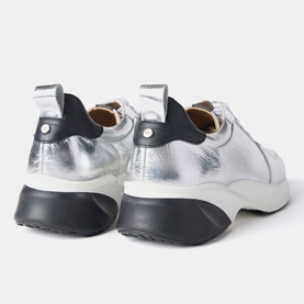 Metallic Low-Top Trainers