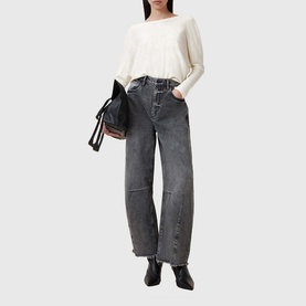 Julieana Cropped Wool Wrap Sweater