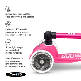 Mini Micro Foldable LED Scooter