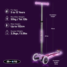 Maxi Micro Glow LED Scooter