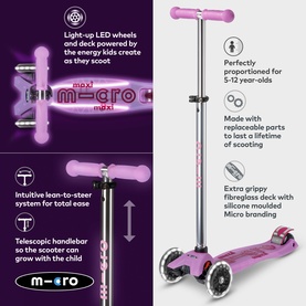 Maxi Micro Glow LED Scooter