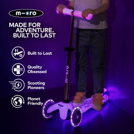 Mini Micro Glow LED Scooter