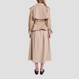 Belted Cropped Trench Coat