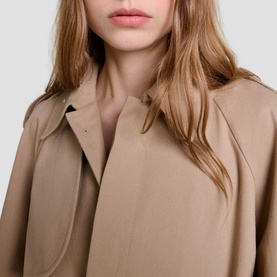 Belted Cropped Trench Coat