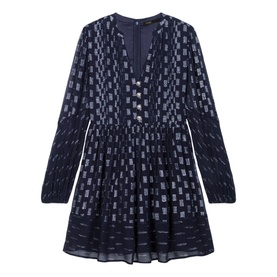 Gold Print Mini Dress