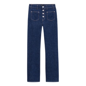 Mid-Rise Straight-Leg Jeans