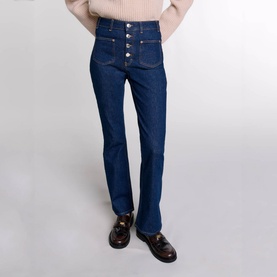 Mid-Rise Straight-Leg Jeans
