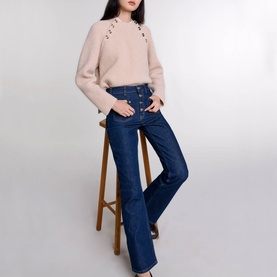 Mid-Rise Straight-Leg Jeans