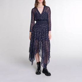 Asymmetrical Logo Dress