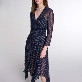 Asymmetrical Logo Dress