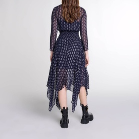 Asymmetrical Logo Dress