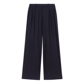 Pleated Wide-Leg Trousers