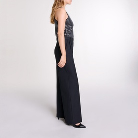 Pleated Wide-Leg Trousers