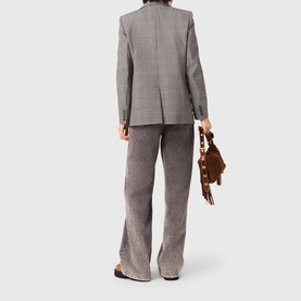 Chain Belt Wide Leg Jeans