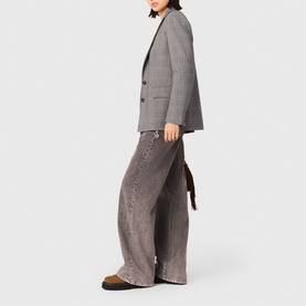 Chain Belt Wide Leg Jeans